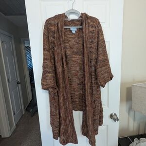 Liz & Me Multitone Brown Cardigan